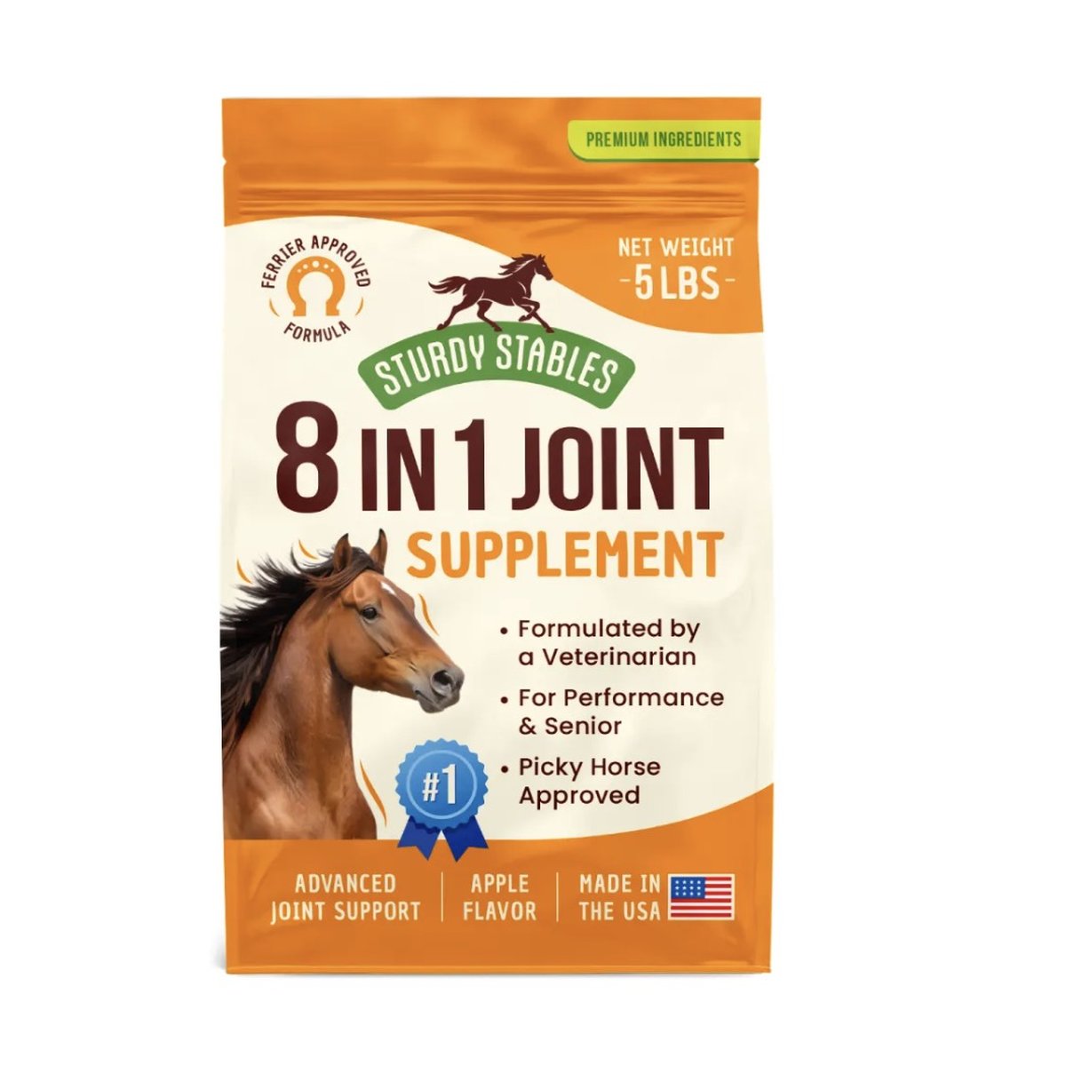 Sturdy Stables 8 in 1 joint supplement bag