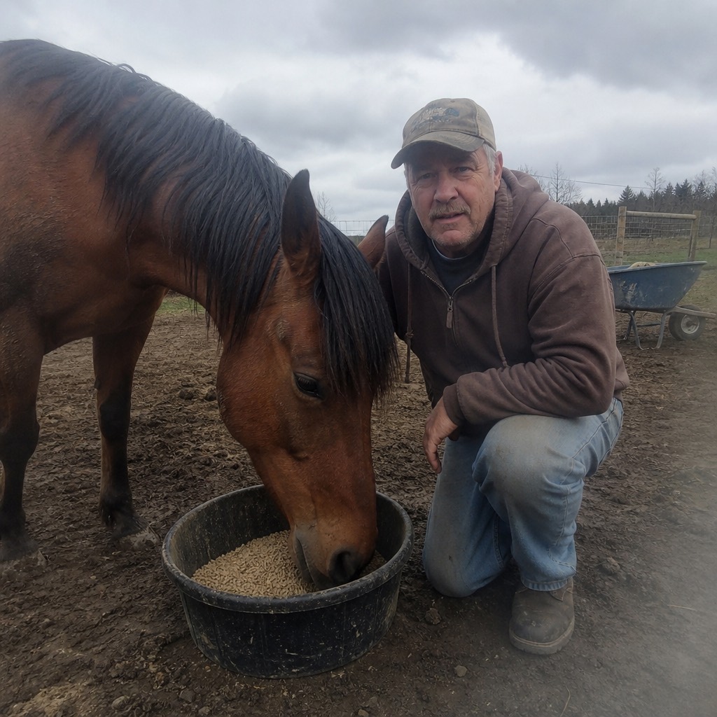 Dan and his senior bay gelding