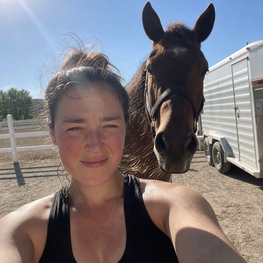 Emily and her warmblood